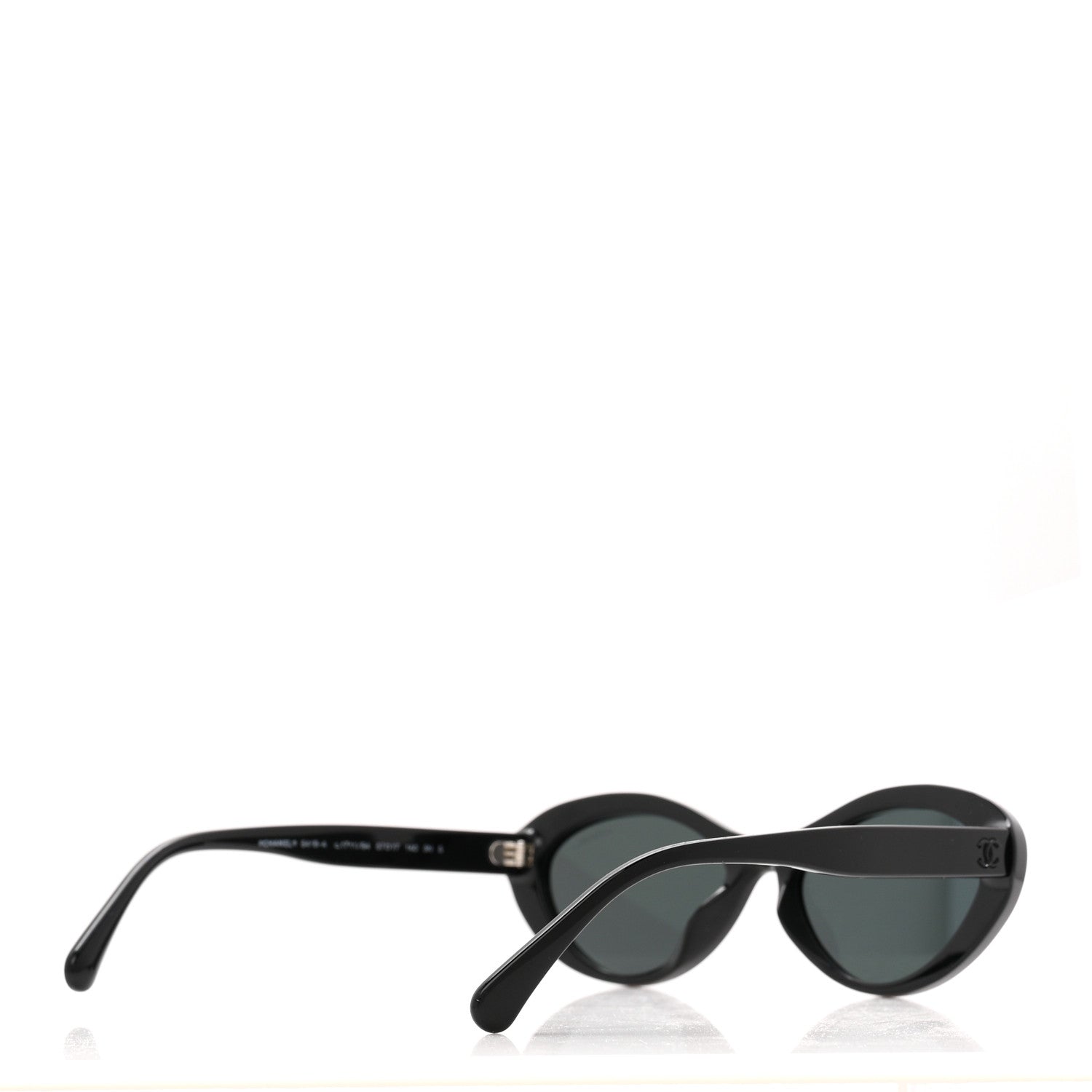 Chanel Acetate Oval Sunglasses 5416-A Black Pink 4 of 8