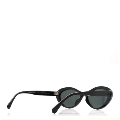 Chanel Acetate Oval Sunglasses 5416-A Black Pink 4 of 8