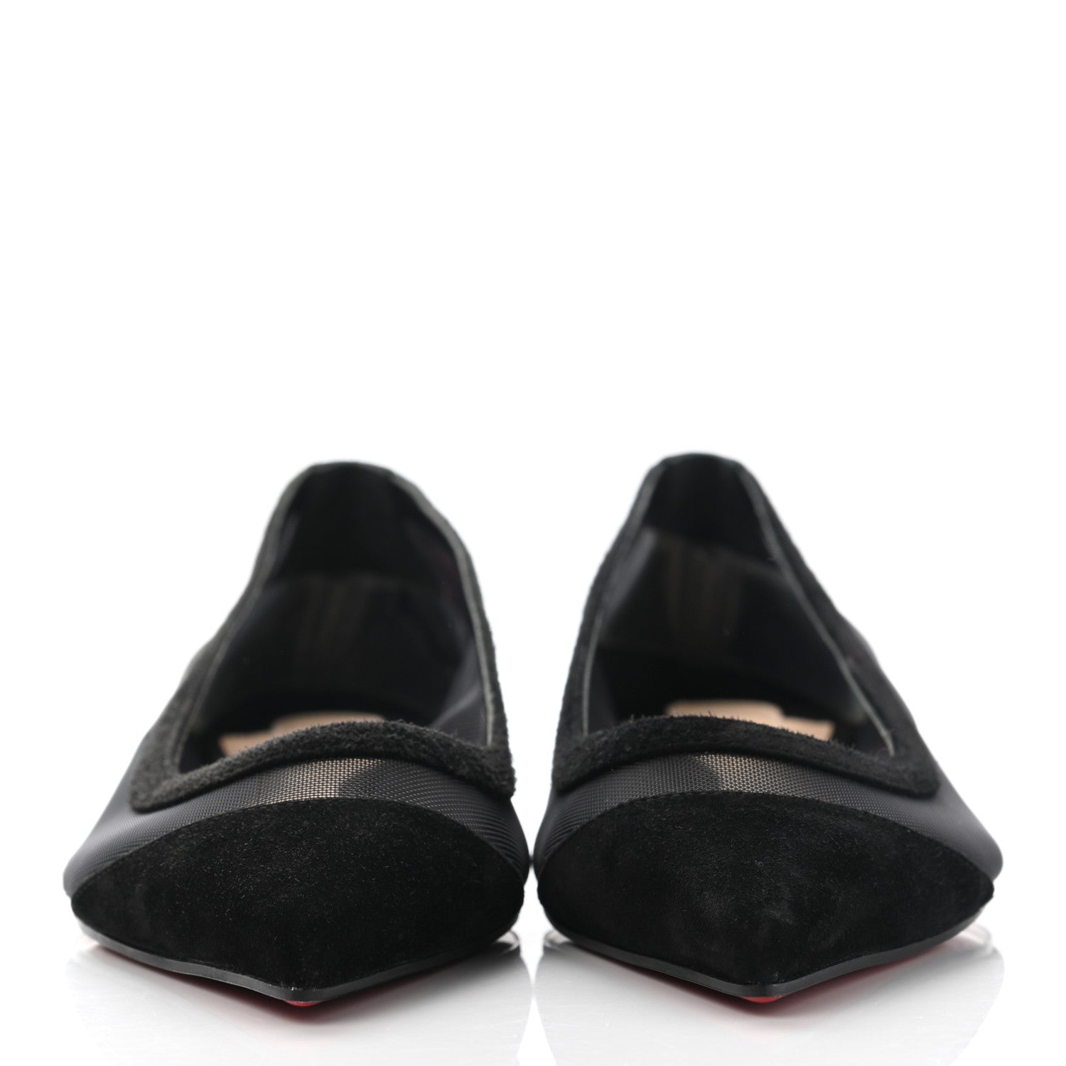 Christian Louboutin Veau Velours Rete Galativi Flats 35.5 Black 2 of 9