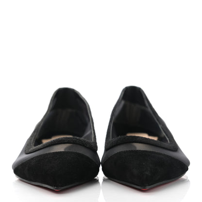 Christian Louboutin Veau Velours Rete Galativi Flats 35.5 Black 2 of 9