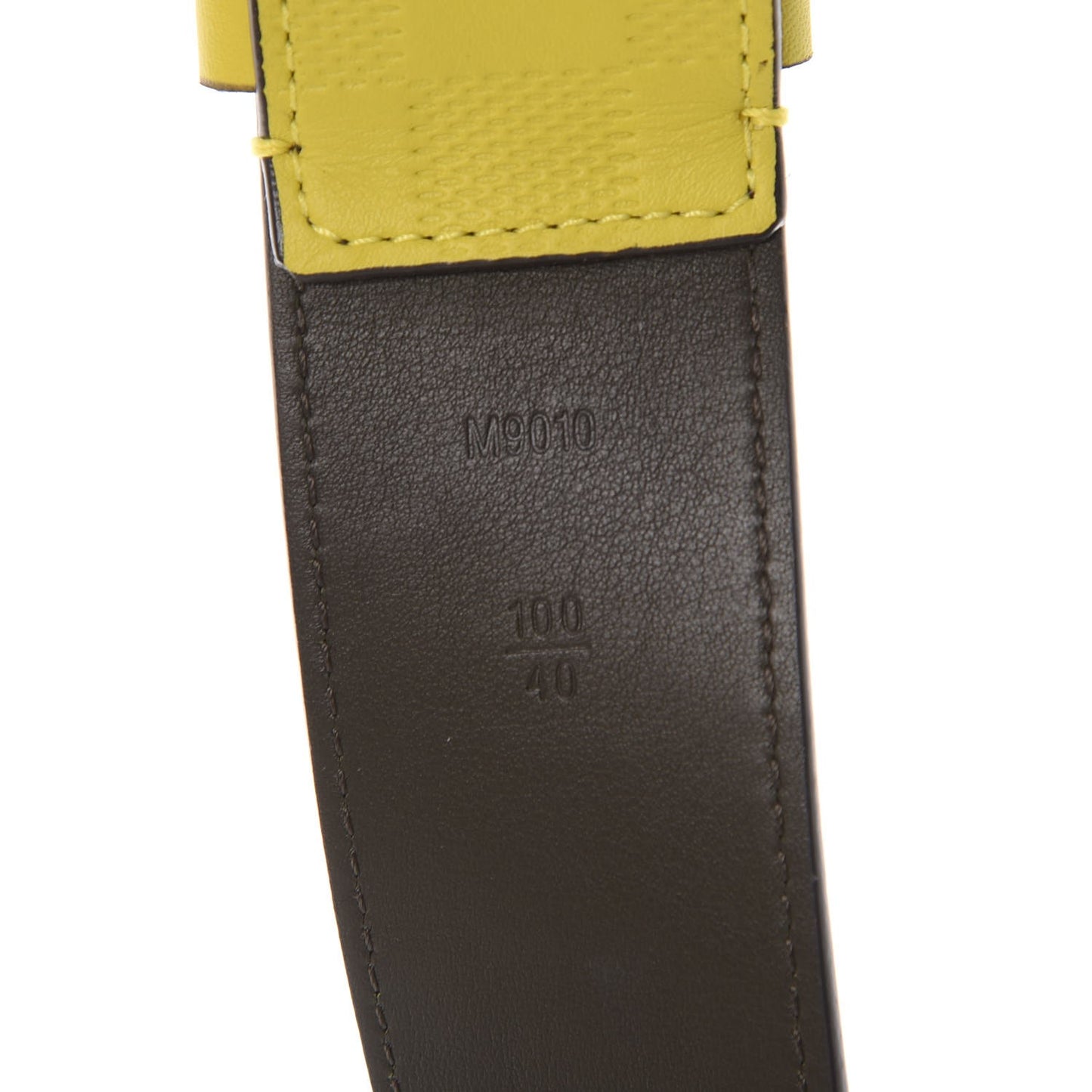 Damier Infini 40mm Belt 100 40 Vert Acide