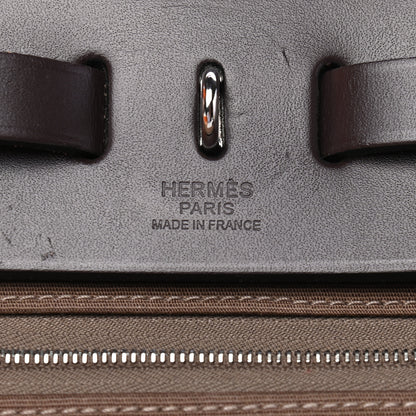 Hermes Vache Hunter Toile Herbag Zip 31 PM Etoupe Ebene 6 of 9