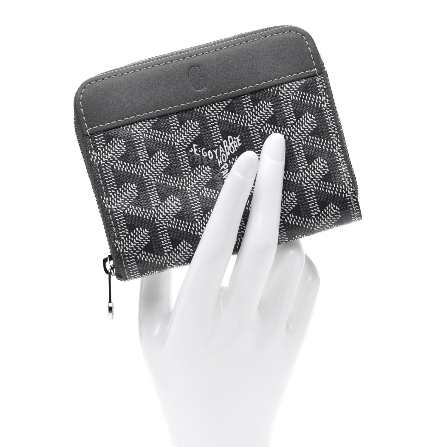 Goyard Goyardine Compact Wallet Grey 2 of 6