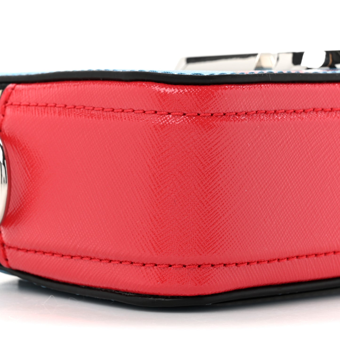 X Peanuts Saffiano Small Lucy Snapshot Camera Bag Blue Multi