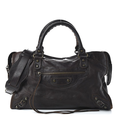 Balenciaga Chevre Classic Hardware City Chocolate 1 of 14