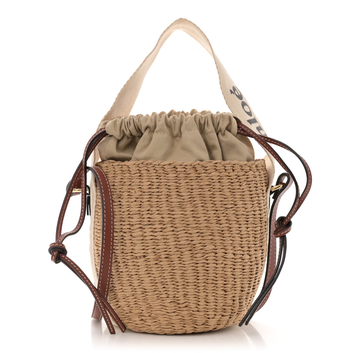 Chloe Natural Woven Fiber Small Woody Basket 1 of 11