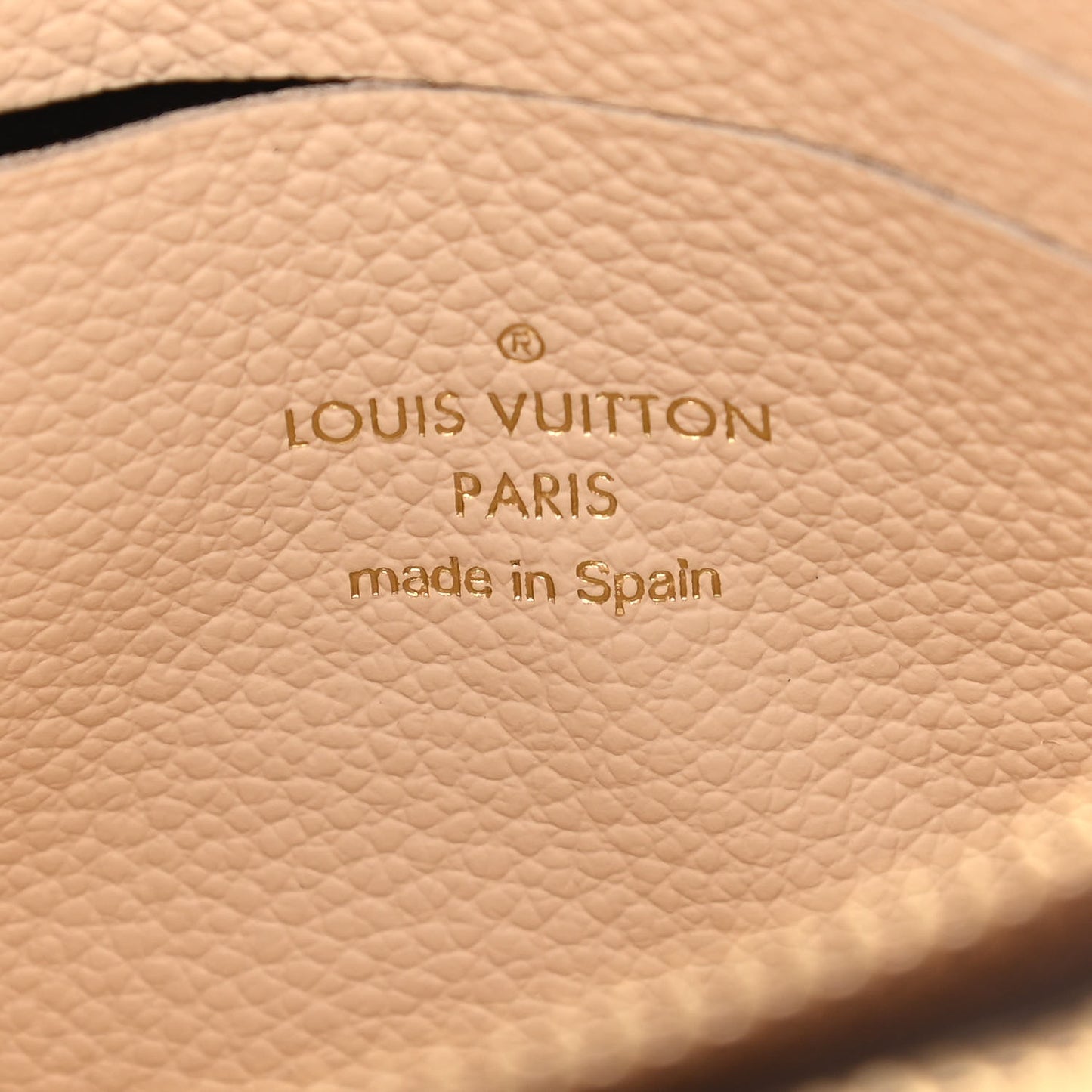 Empreinte Monogram Giant Double Zip Pochette Creme Bois De Rose