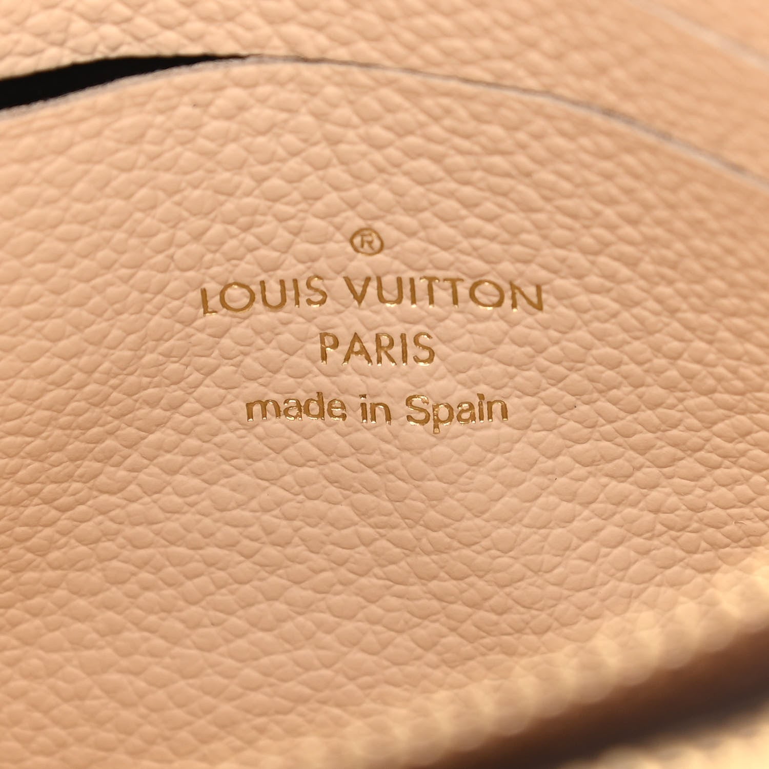 Louis Vuitton Empreinte Monogram Giant Double Zip Pochette Creme Bois De Rose 7 of 12
