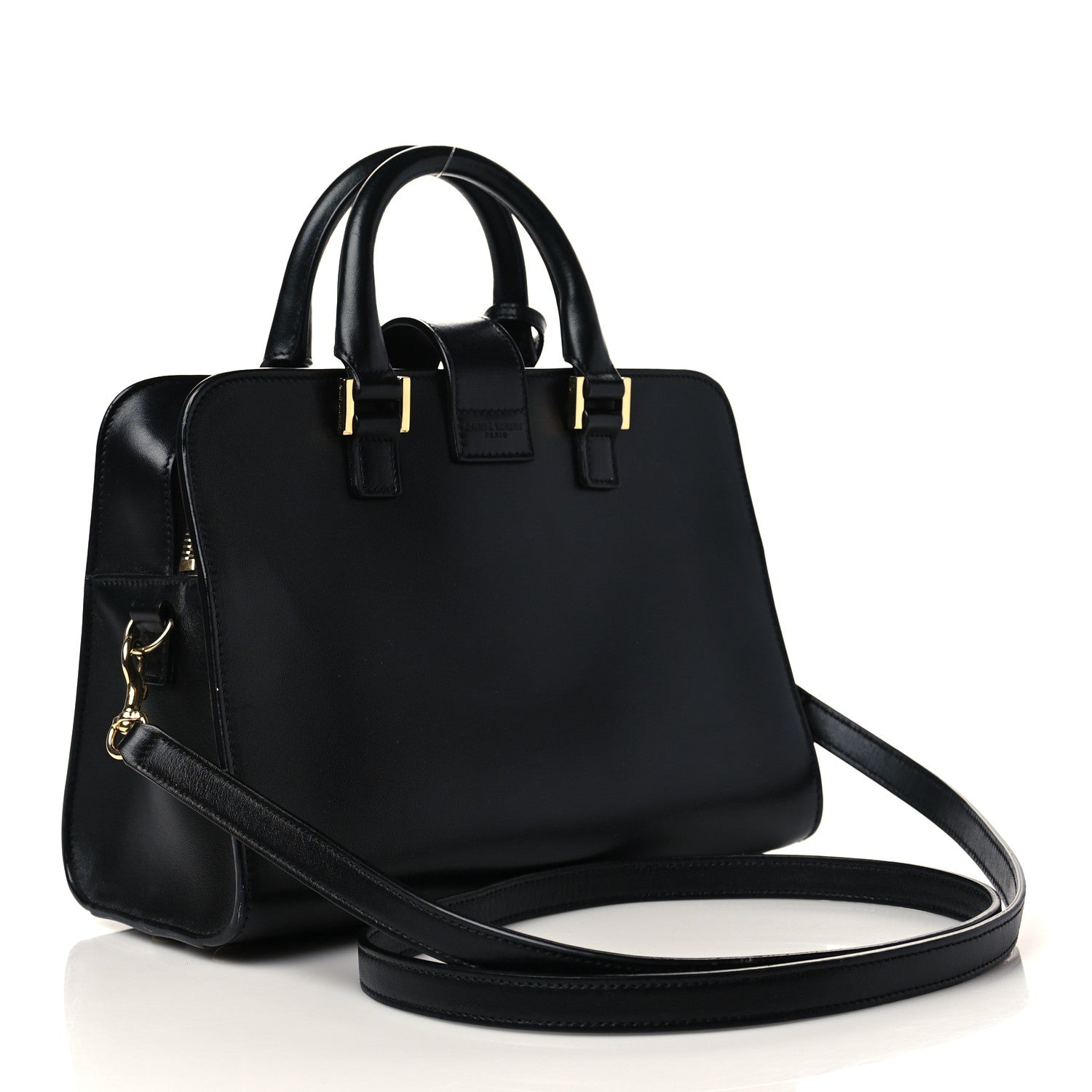 Saint Laurent Calfskin Monogram Baby Cabas Black 3 of 7