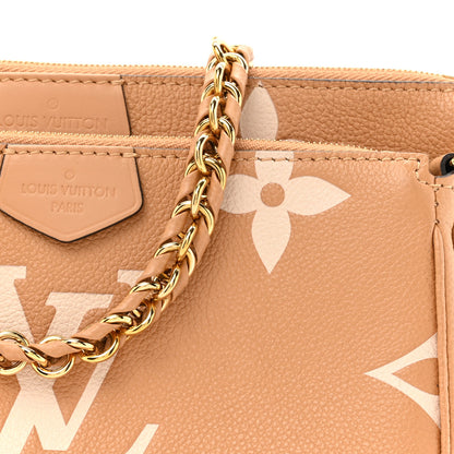 Louis Vuitton Empreinte Monogram Giant Multi Pochette Accessories Arizona Creme 8 of 10