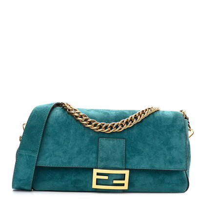 Fendi Chamois Large Baguette Ottanio 1 of 8