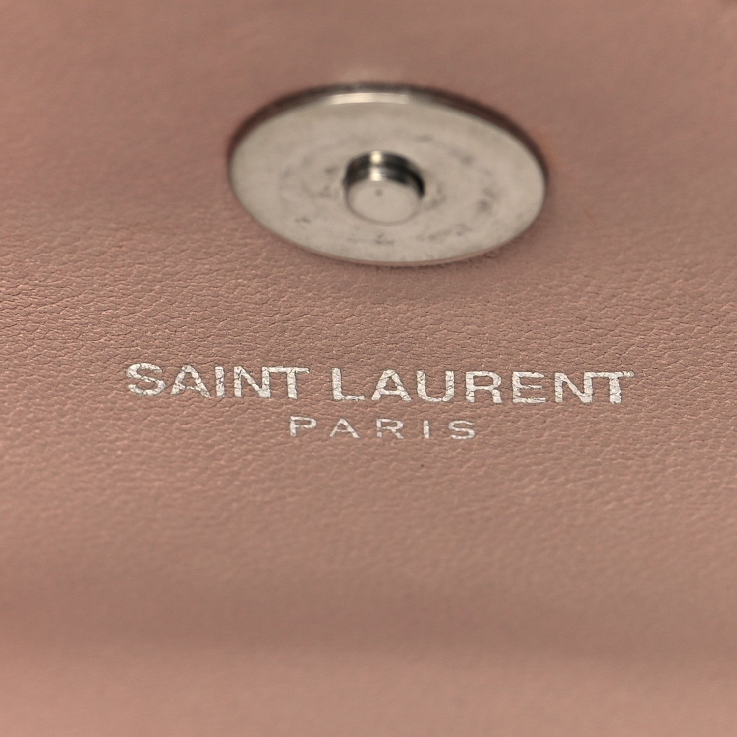 Saint Laurent Sheepskin Matelasse Monogram Classic Baby Chain Bag Pale Pink 6 of 10