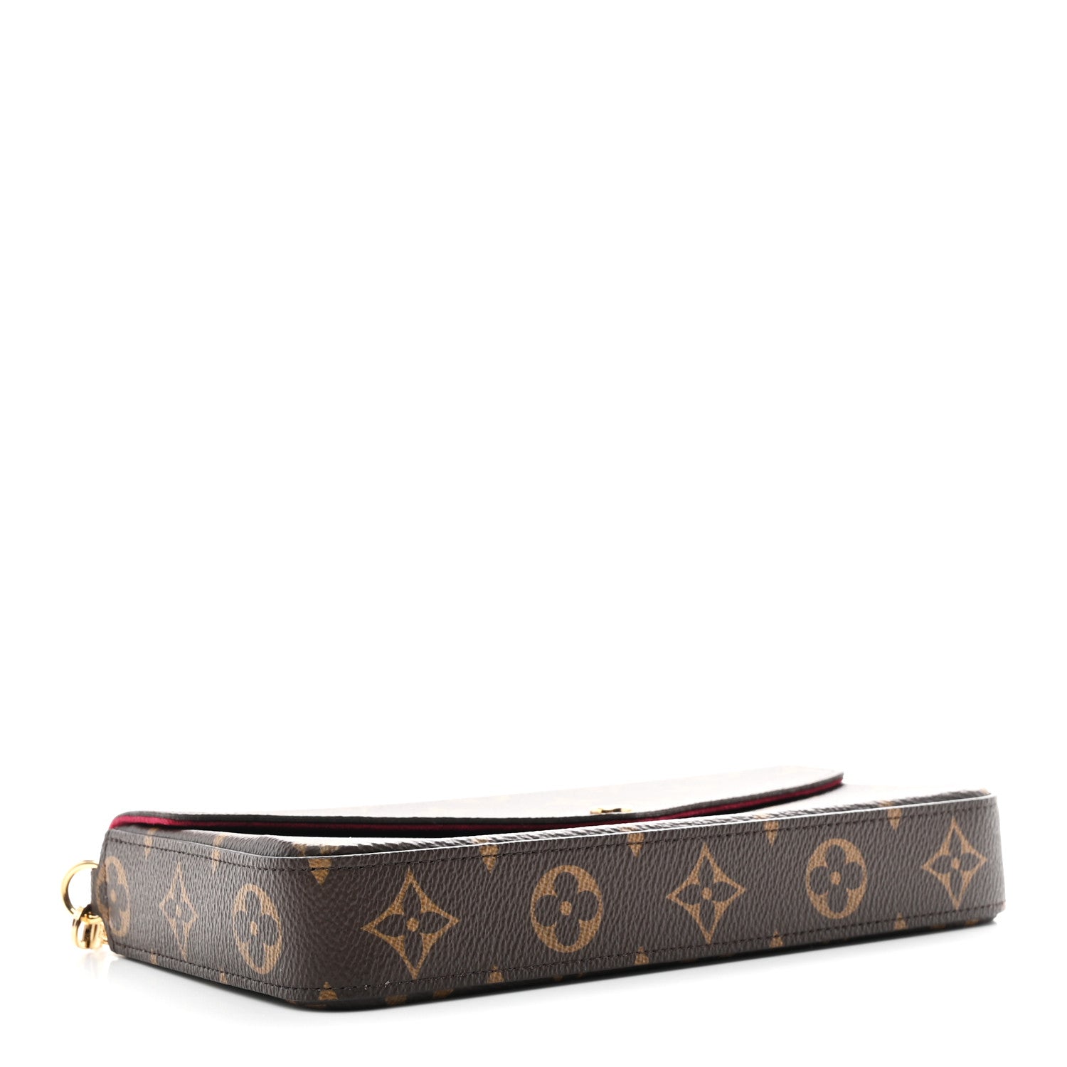 Louis Vuitton Monogram Pochette Felicie Chain Wallet Fuchsia 5 of 13
