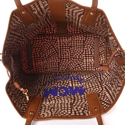 MCM Visetos Medium Liz Reversible Shopper Tote Cognac 13 of 15