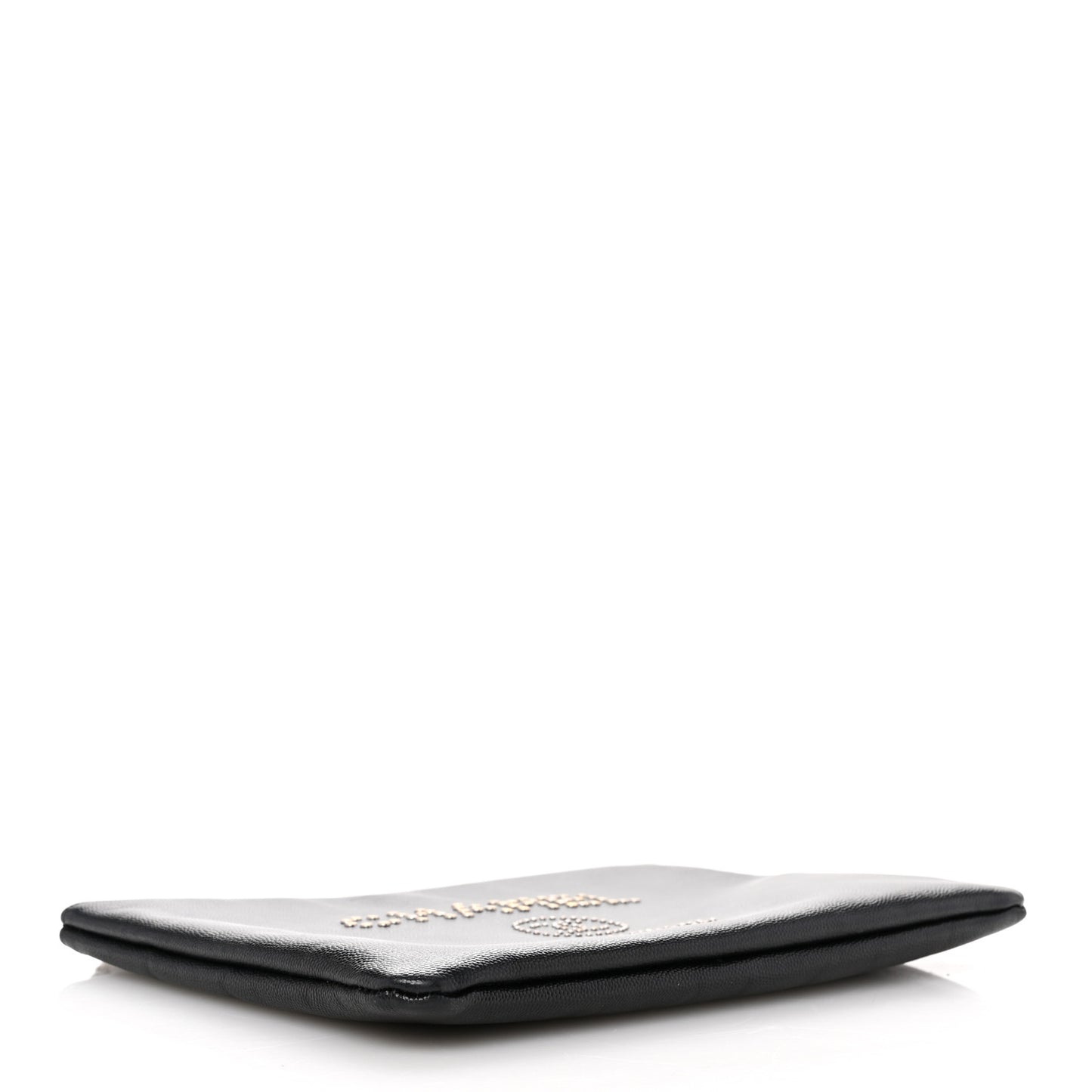 Caviar Studded Deauville Pouch Black
