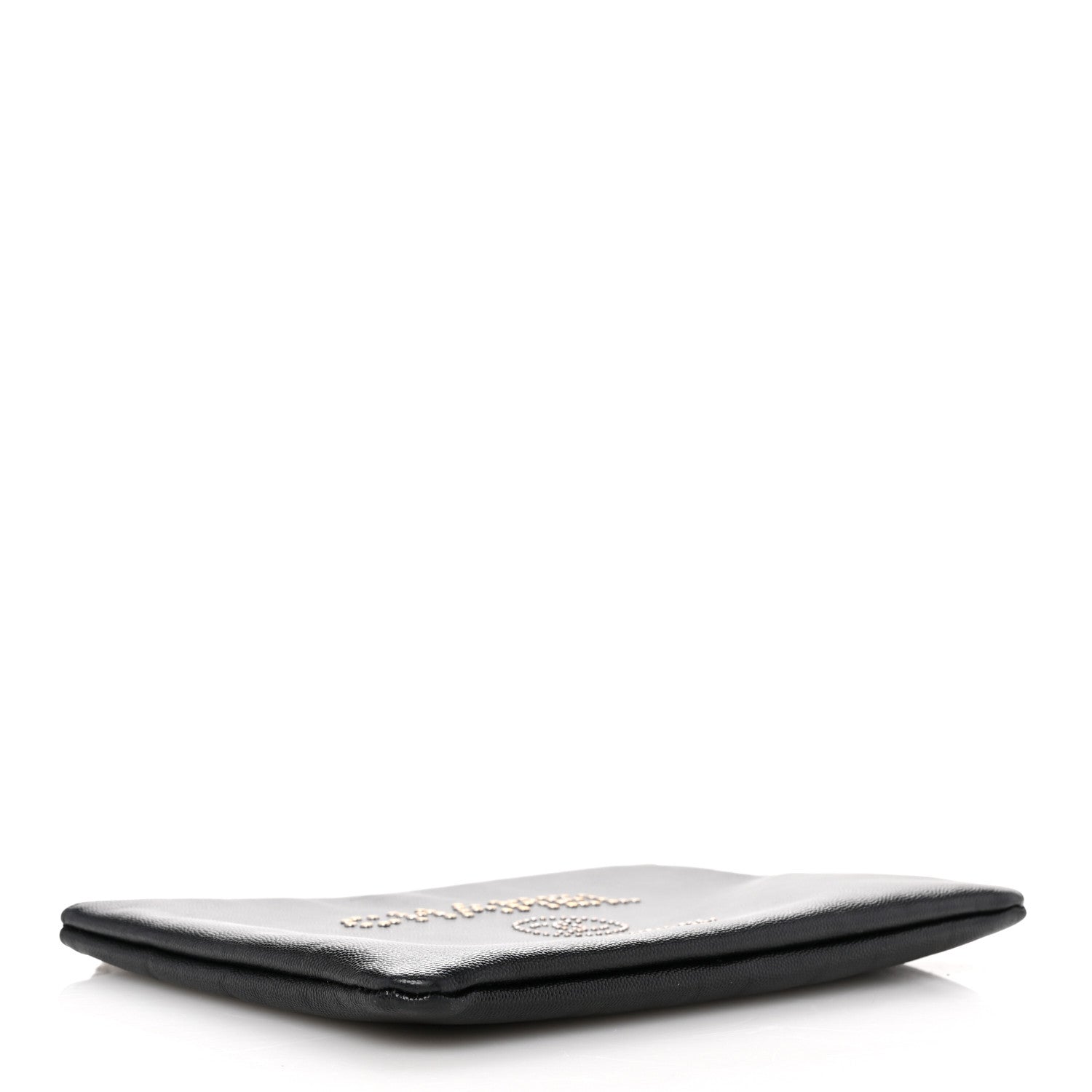 Chanel Caviar Studded Deauville Pouch Black 4 of 7