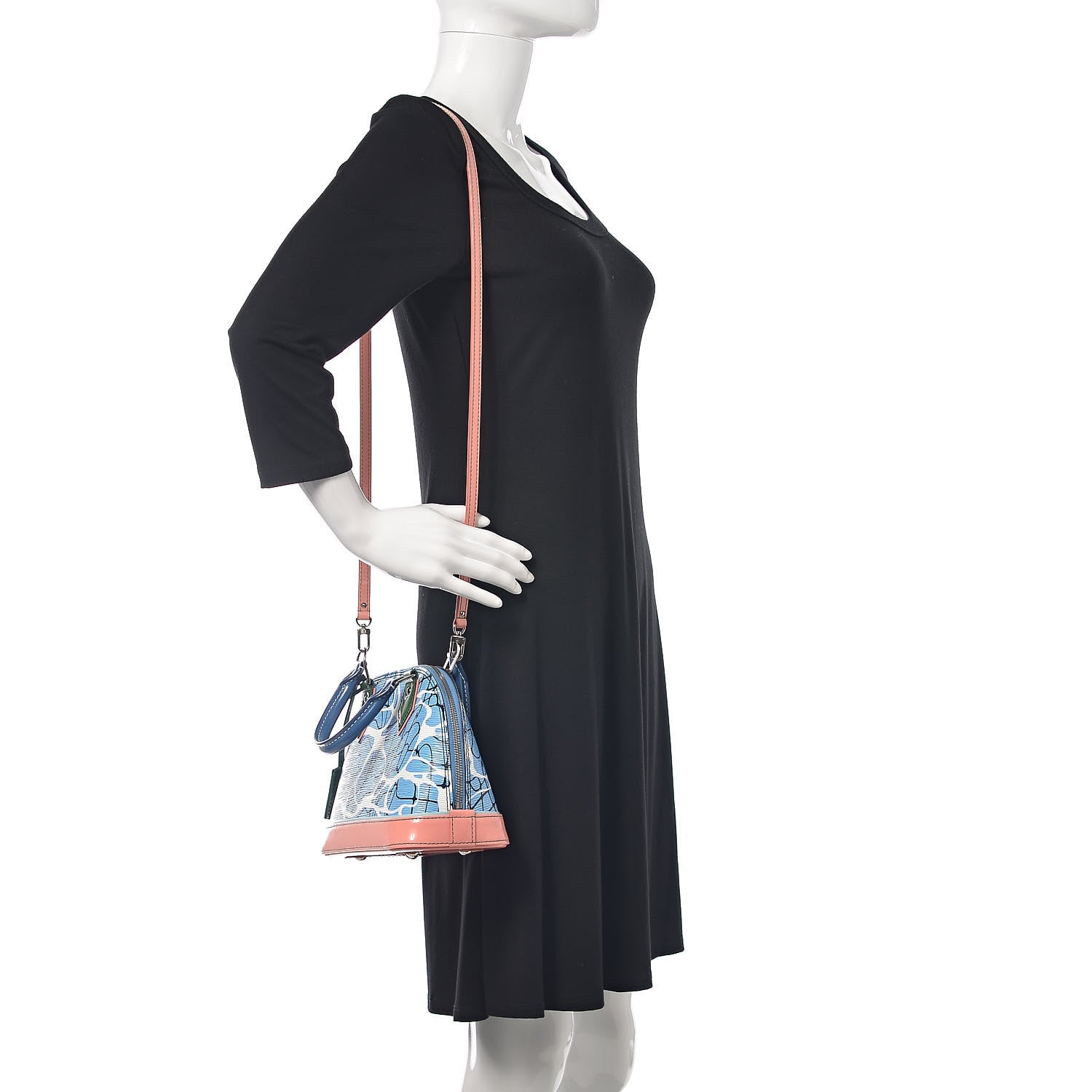 Louis Vuitton Epi Alma BB Aqua 2 of 9