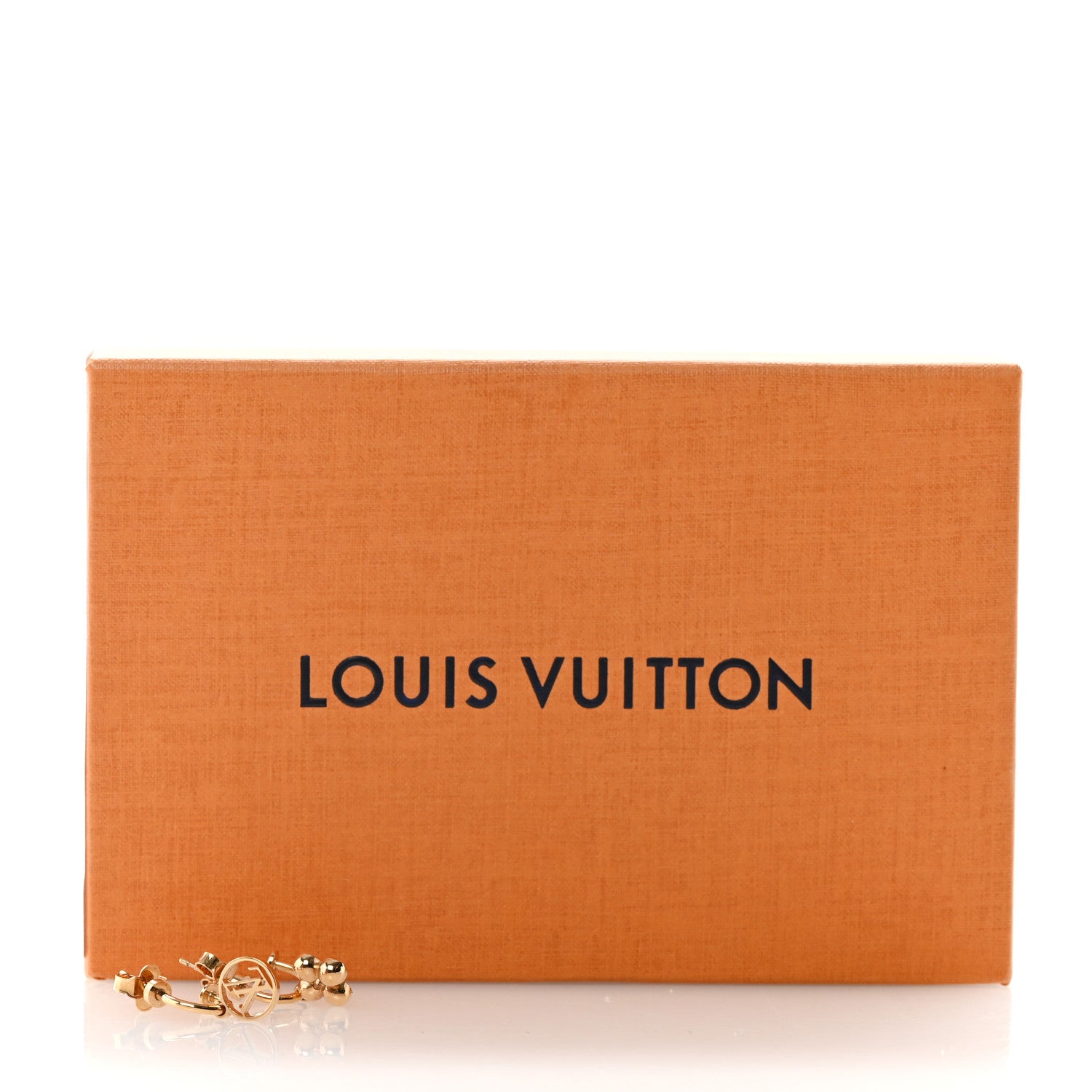 Louis Vuitton Brass Blooming Earrings Gold 5 of 5