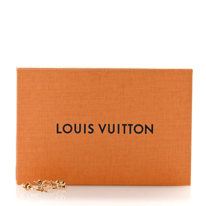 Louis Vuitton Brass Blooming Earrings Gold 5 of 5