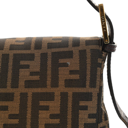 Fendi Zucca Vitello Messenger Baguette Tobacco 13 of 14