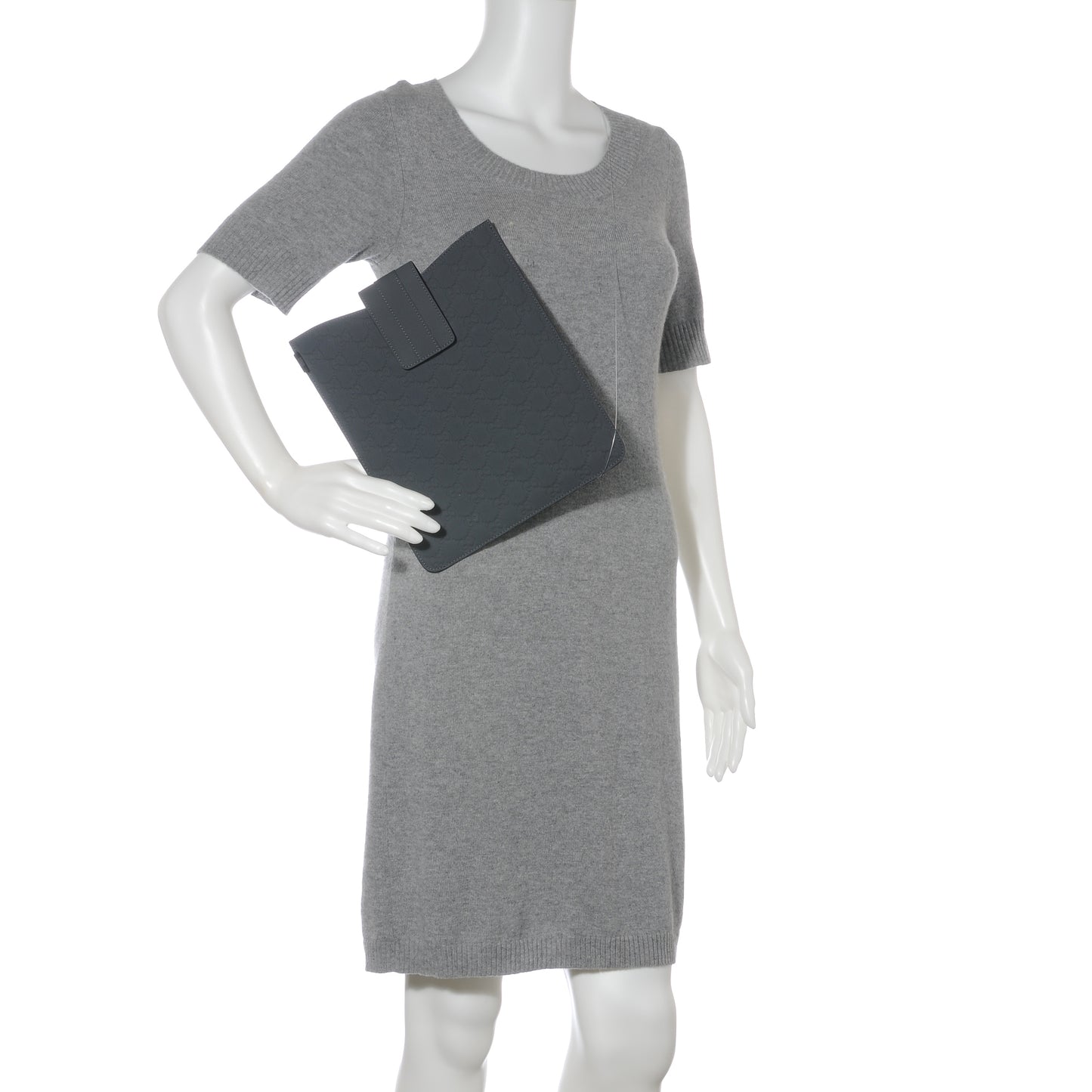 Rubber Guccissima Ipad Case Charcoal