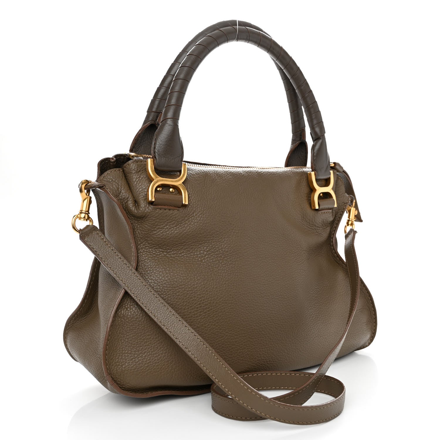 Chloe Calfskin Medium Marcie Satchel Anchor Grey 4 of 11