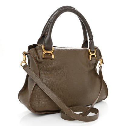 Chloe Calfskin Medium Marcie Satchel Anchor Grey 4 of 11