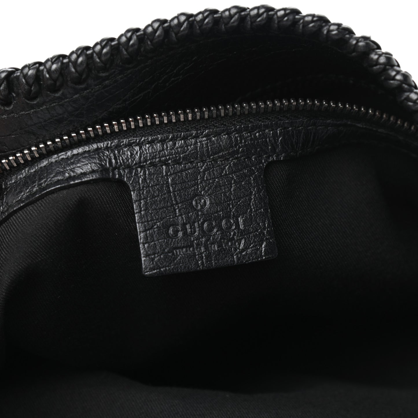 Monogram Large Horsebit Chain Hobo Black