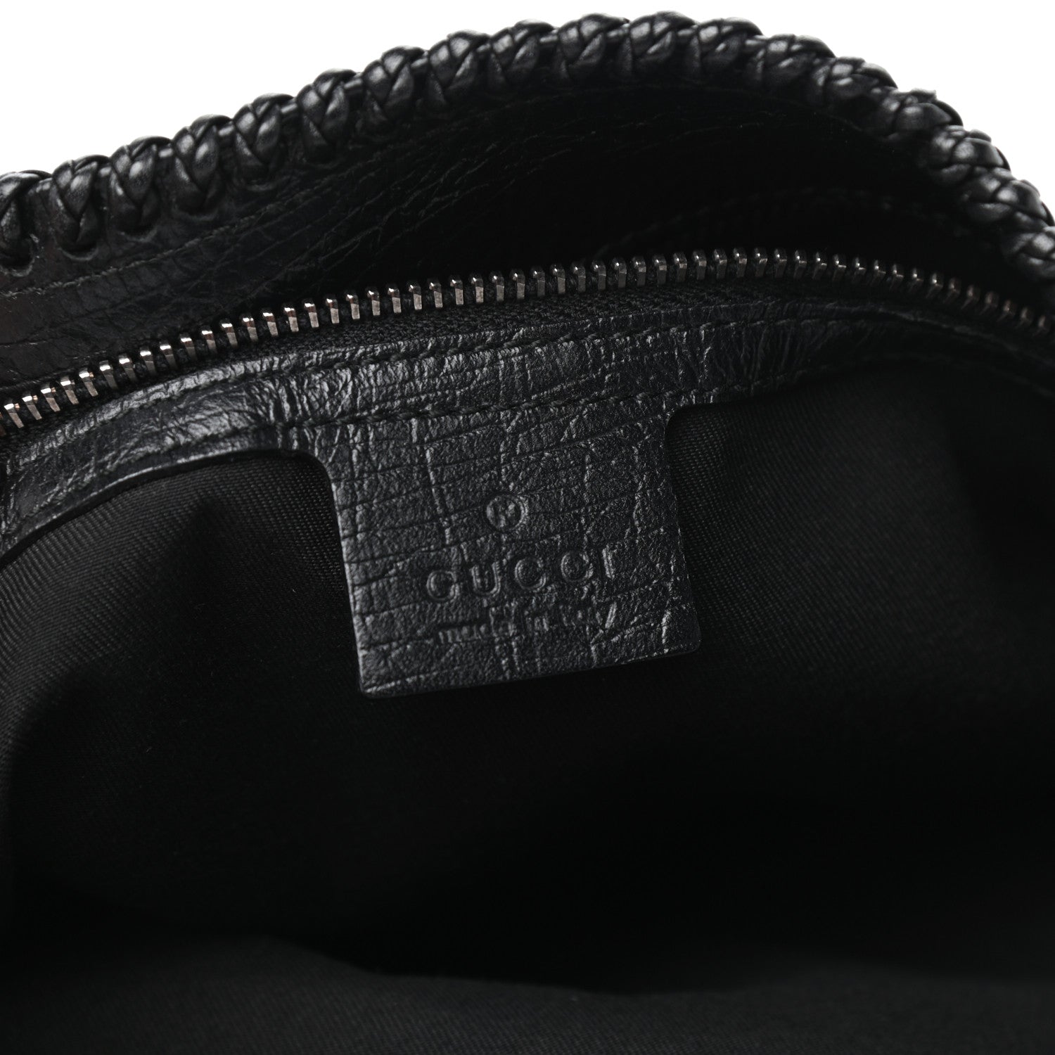 Gucci Monogram Large Horsebit Chain Hobo Black 6 of 9