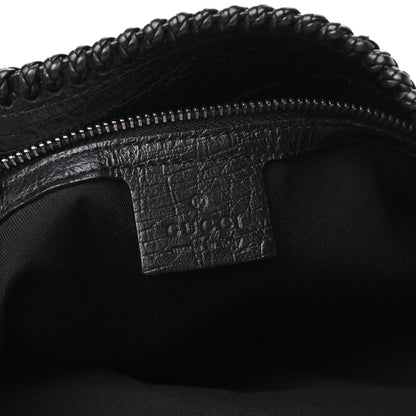 Gucci Monogram Large Horsebit Chain Hobo Black 6 of 9