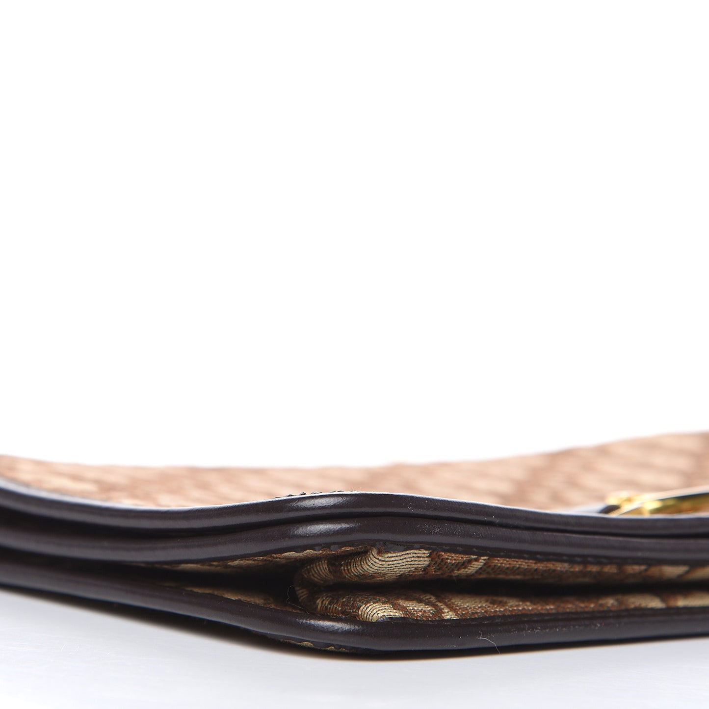 Monogram Chain Flap Brown