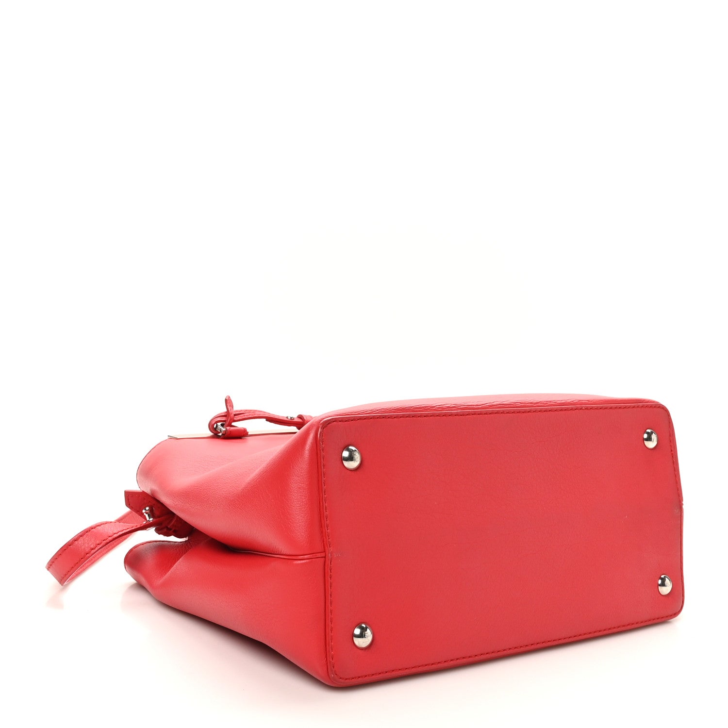 Fendi Vitello Dolce Century Petite 2Jours Tote Fiamma Ardesia