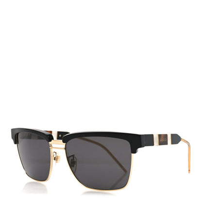 Gucci Squared Aviator GG Sunglasses GG0603S Black 1 of 6