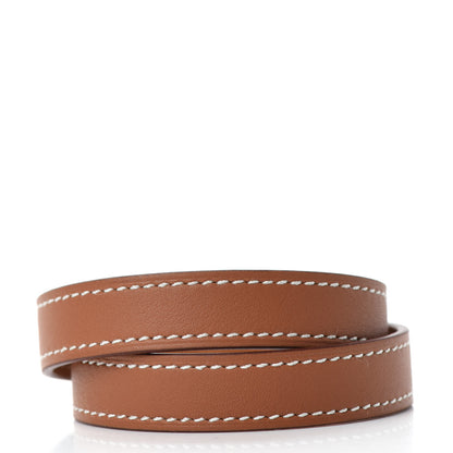 Hermes Barenia Kelly Double Tour Bracelet T2 Fauve 3 of 7