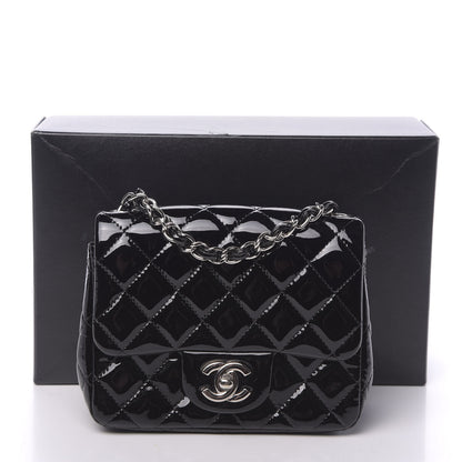 Chanel Patent Calfskin Quilted Mini Square Flap Black 12 of 12