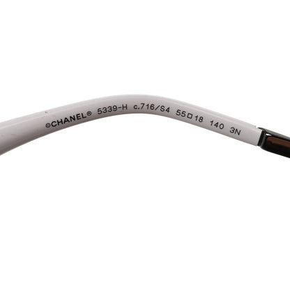 Chanel Acetate Butterfly Winter Pearl Sunglasses 5339-H White 5 of 9