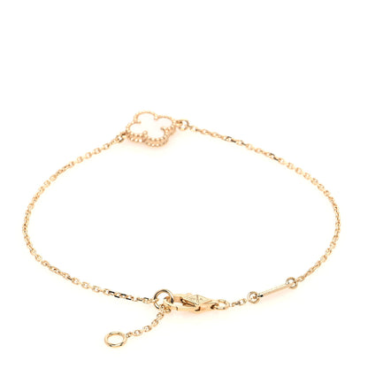 Van Cleef & Arpels 18K Yellow Gold Mother of Pearl Sweet Alhambra Bracelet 3 of 7