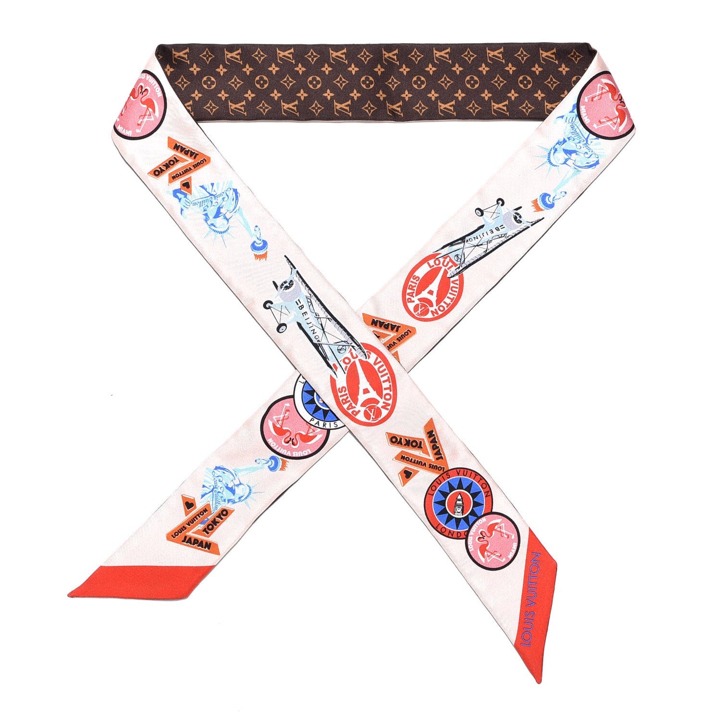 Silk Monogram World Tour Stickers BB Bandeau Nude
