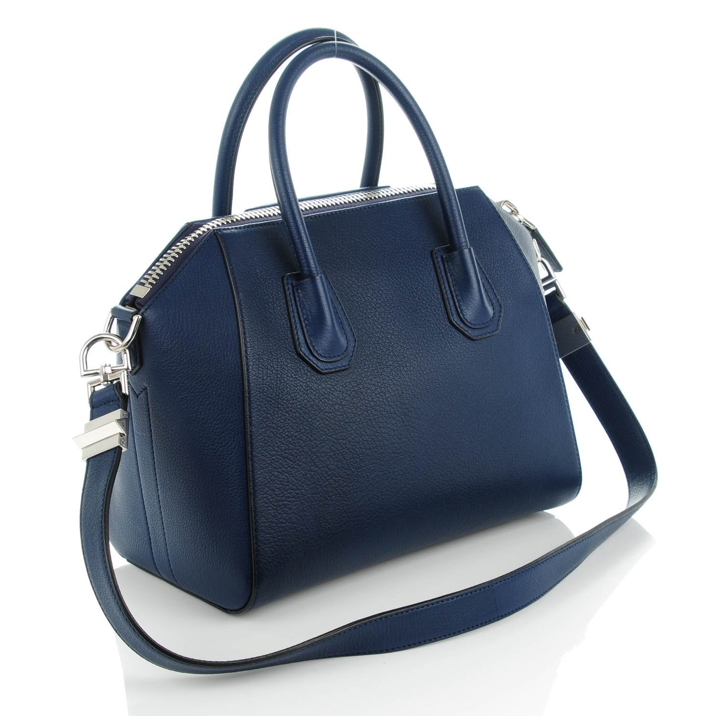 Sugar Goatskin Small Antigona Navy