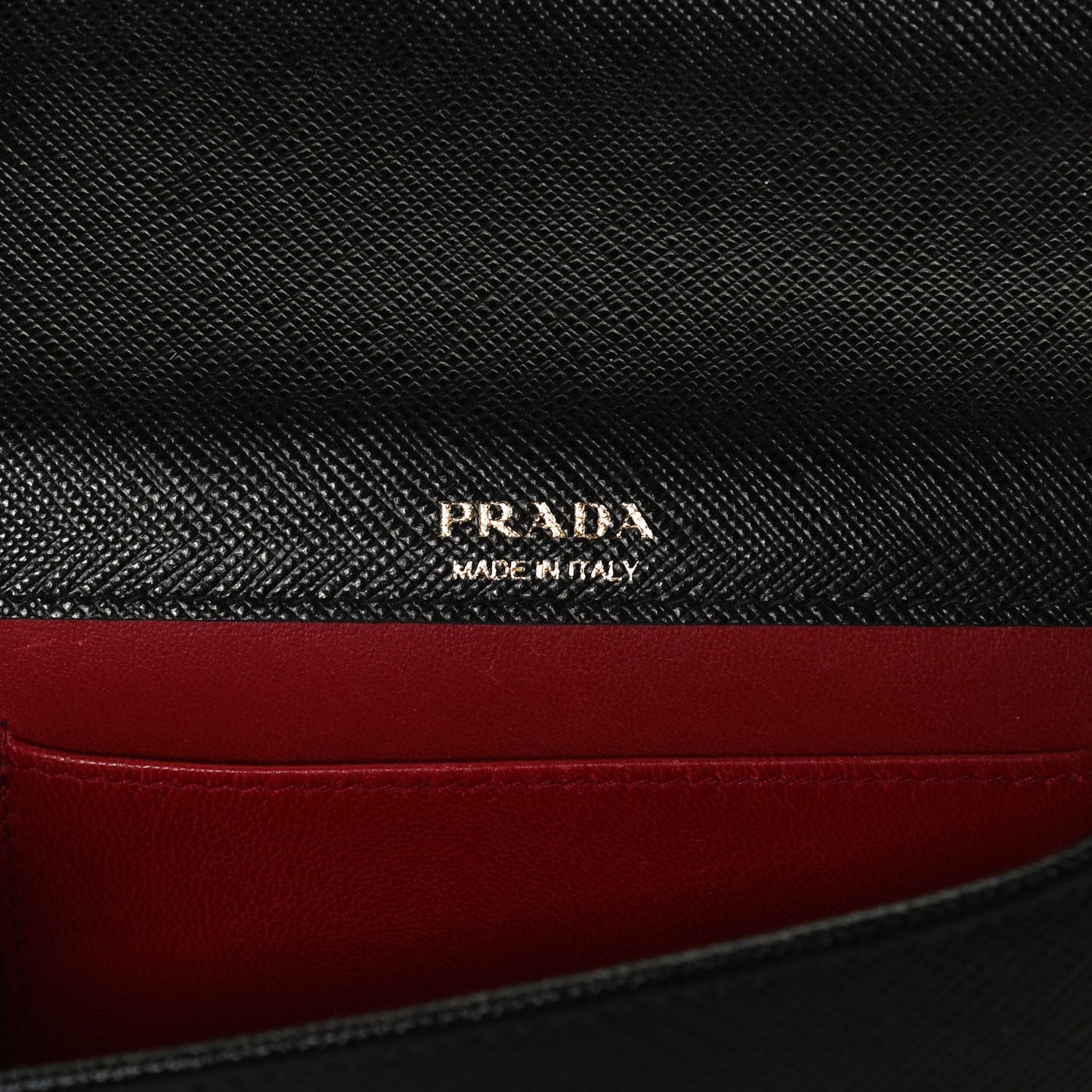 Saffiano Lux Mini Crossbody Bag Black