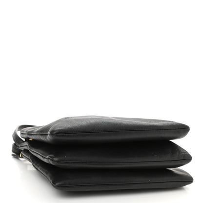 Celine Lambskin Small Trio Crossbody Bag Black 4 of 13