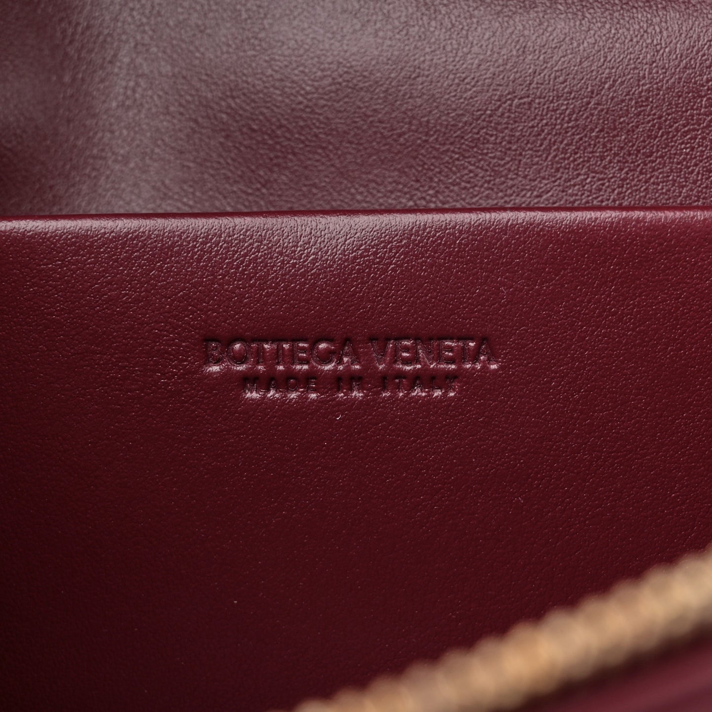 Calfskin Intrecciato Bang Bang Vanity Case Barolo
