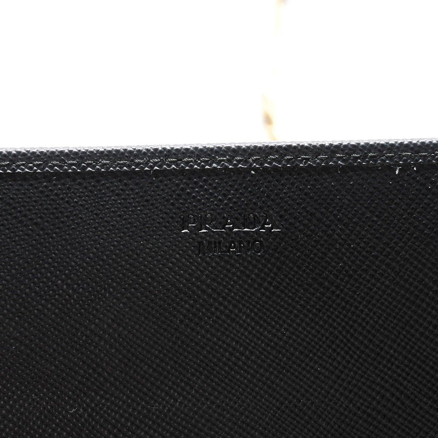 Saffiano Metal Oro Chain Wallet Nero Black