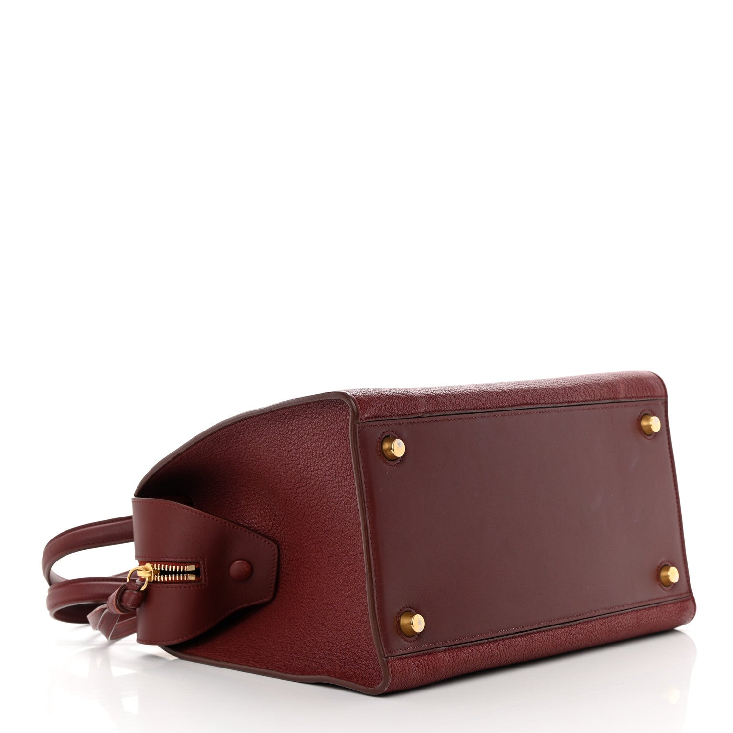 Celine Bullhide Calfskin Small Ring Bag Dark Ruby 4 of 13