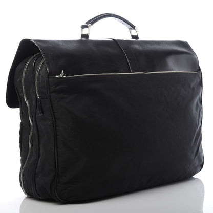 Prada Soft Calfskin Tessuto Nylon Travel Bag Black 2 of 20