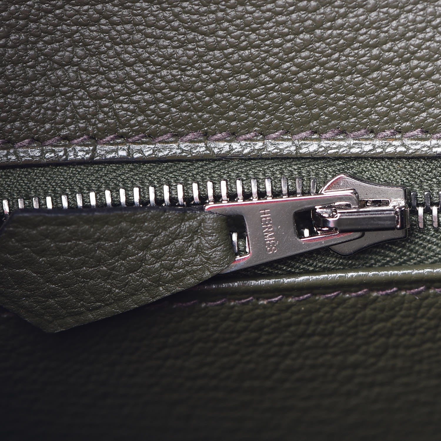 Hermes Togo Birkin 25 Vert Olive 29 of 38