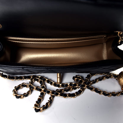 Chanel Lambskin Quilted Mini Rectangular Pearl Crush Flap Black 4 of 4