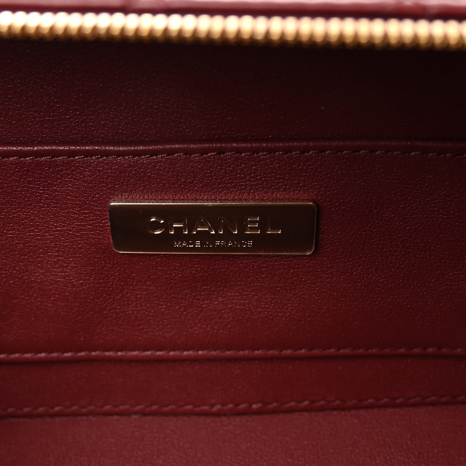 Chanel Lambskin Quilted Coco Click Bag Burgundy 6 of 11