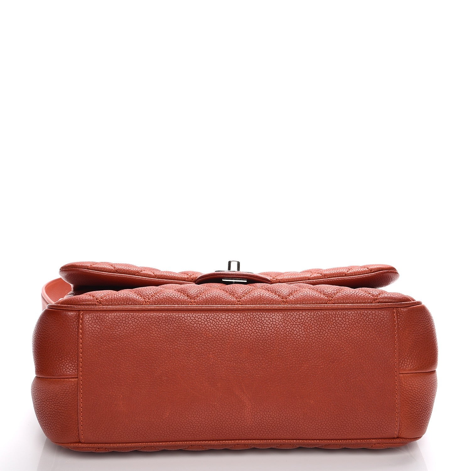 Chanel Caviar Quilted Medium Rock In Rome Single Flap Dark Red 6 of 13
