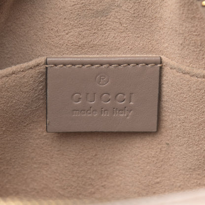 Gucci Calfskin Matelasse Mini GG Marmont Chain Shoulder Bag Porcelain Rose 6 of 14